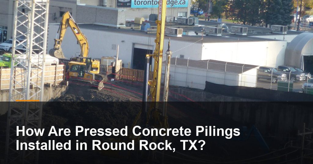 Drilling rig boring a deep foundation pile — Round Rock, TX foundation repair