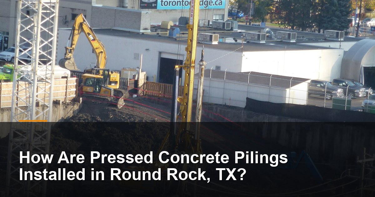 Drilling rig boring a deep foundation pile