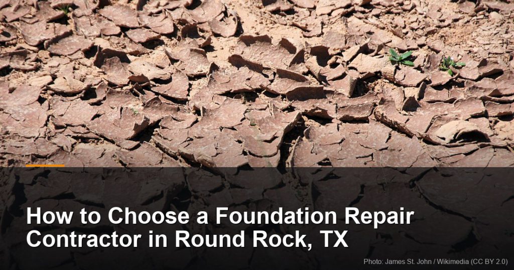 Curled dry mudcracks showing clay shrinkage — Round Rock, TX foundation repair