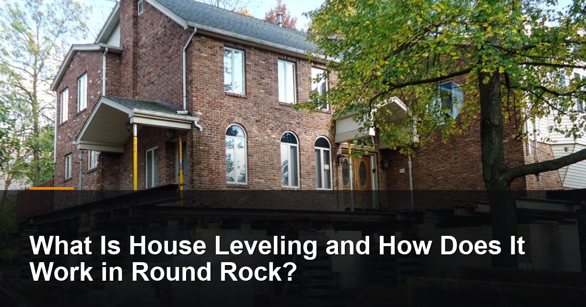 House raised on steel I-beams and cinder-block cribbing