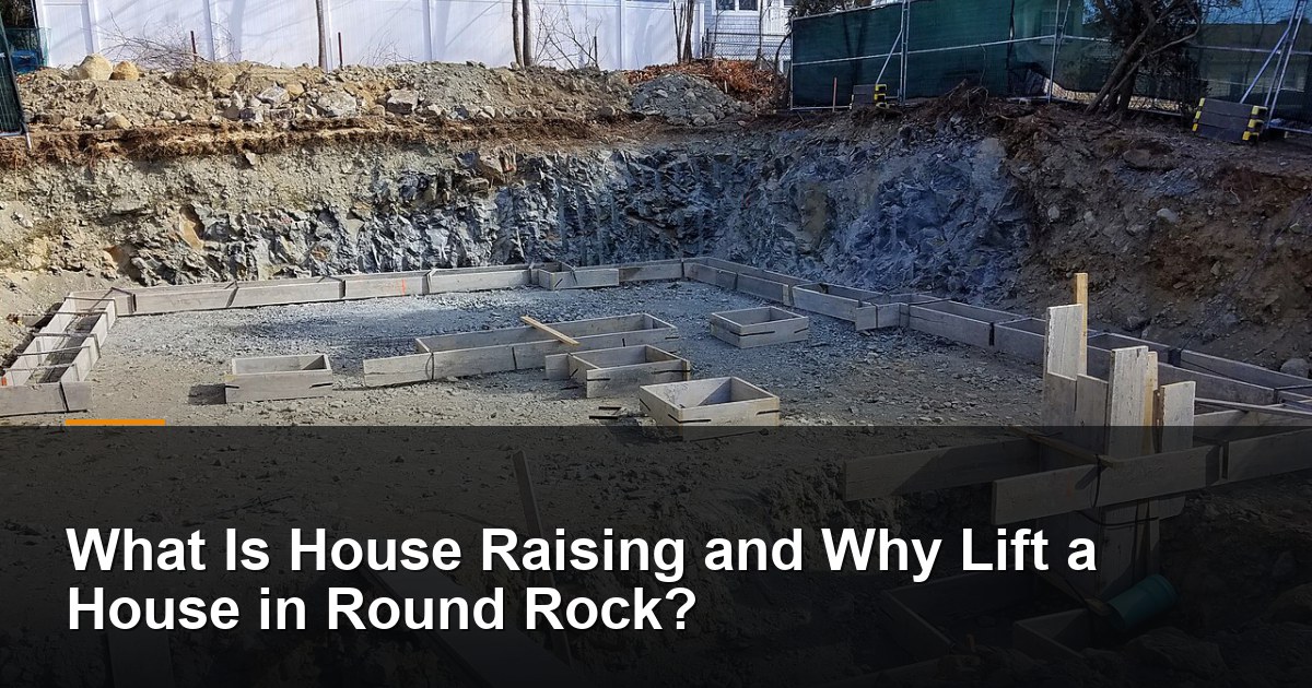 New house foundation footings during construction