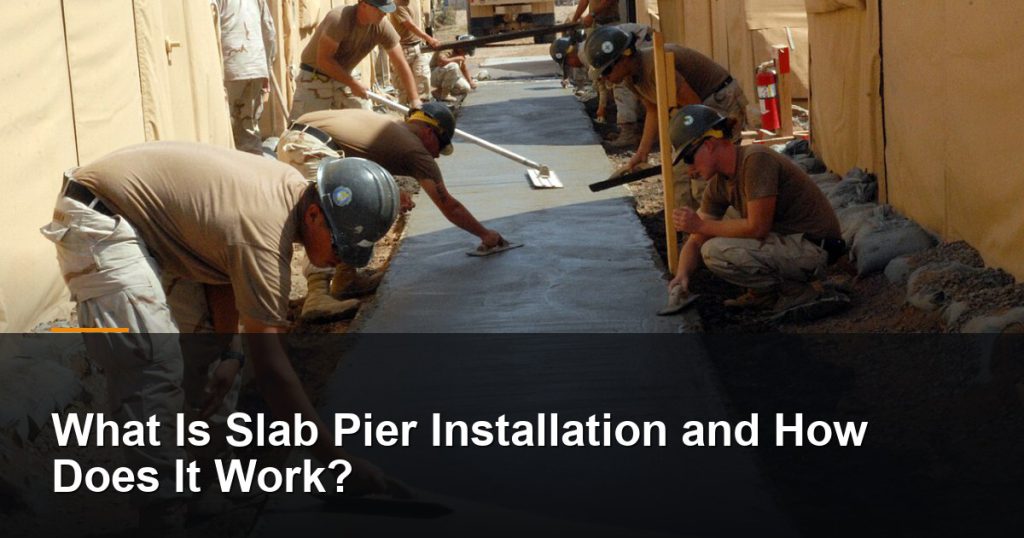 What Is Slab Pier Installation and How Does It Work? 7 Crew finishing freshly poured concrete — Round Rock, TX foundation repair